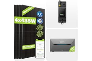 Balkonkraftwerk 2260W mit Anker Solix E1600 Pro Speicher 1600W JA Solar 4x565Wp Bifalzial Module n-Type, mit Smart Zähler, PV Anlage mit Solarspeicher für Balkon Haus Dach (0% VAT für Privatkunden)