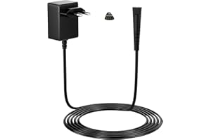 BOLUX-JS 12V Ladekabel Netzeil für Braun Rasierer Serie 3 5 9 8 7 1 und Epilator Silk-Epil 9, 5, 7 Charger 3000S, 3040S, 390CC, 5190CC, 790CC, 760CC, 7865CC, Ladekabel für Braun Rasierer Ladegerät