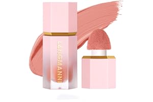 HOPHAT Soft Cream Makeup Smooth Liquid Blush Lightweight Long-Wearing Smudge Proof Natural-Looking Color Matte for Cheeks (# 105)