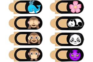 Jaimela Cubierta Webcam Cover Slider [8 Unidades], Tapa Cámara Movil, Ultra Fino Camera Cover Tapa Webcam para Todo Tipo De Ordenadores Portátiles, Tabletas Y Móviles Inteligentes