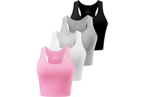 Star Vibe 4 Pack gym vests for women Cotton Crop tops for women yoga top ladies vest sports top
