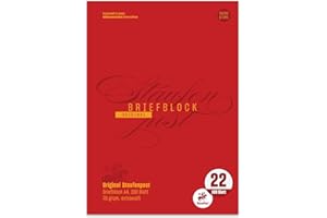 Staufen Style Bloc-notes - DIN A4, 100 feuilles papier à lettres, linéature 22, 70 g/m², quadrillé, Staufenpost