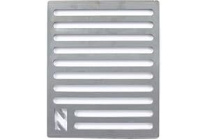 WELL GRILL Grille de cheminée, 14 x 19 cm, en acier massif, grille de feu, grille à cendres, pour de nombreuses cheminées et poêles, 85 mm d'épaisseur