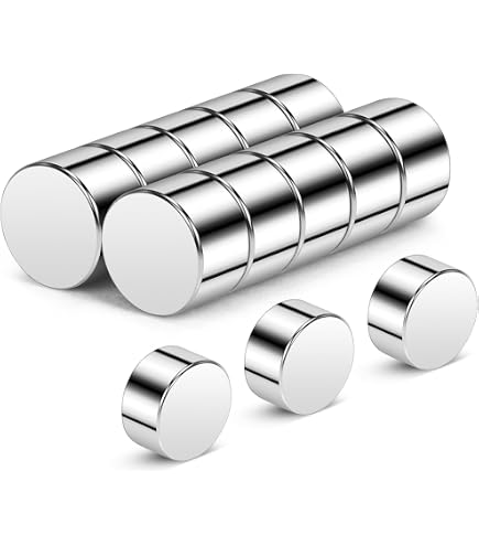 Neodym Magnet N52 Scheibe – 6x6 Mm, 1,6 Kg Zugkraft, 50 Stück, Schwarz, Für Whiteboard, Basteln & Experimente