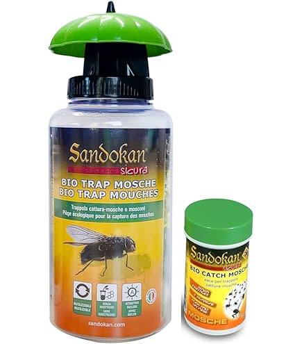 BSI - Piège à Mouche Extérieur Avec Appât - Attrape Et Digère Jusqu'à