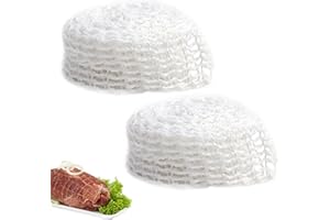 Hugfads Rouleau de Filet à Rôtir en Coton - Accessoire Polyvalent de Cuisine pour Cuire, Fumer, Rôtir et Conserver Viandes, Saucisses et Jambons - 300 cm, 2 Rouleaux