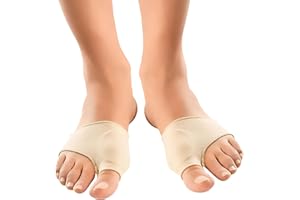 FEIFANSHOP Hallux Valgus Korrektur, Hallux Valgus Schiene, Ballenzehen Korrektur, Bunion Corrector, Hallux Valgus Bandage, Ballenpolster, Hallux Schiene 1 Paar, Eingebauter Silikon-Stoßdämpfer und Zehensplitter