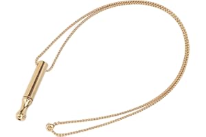 ‎TITA-DONG Modische Atemhalskette, Angsthalskette für Meditation, Entspannung, Beruhigung und Stressabbau, Premium-Edelstahl, Luxuriöse Kette, Geräuschloses Design für Männer und Frauen(Gold)