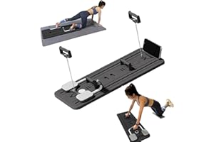 GRESONIC Planche Abdominale multifonctionnelle, Rouleau Abdominal à rebondissement Automatique avec Support pour Les Coudes, Planche d'exercices abdominaux multifonctionnelle