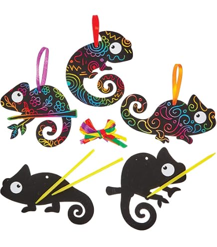 Baker Ross Kit D'Accrochage De Sac Turtle - Lot De 6 - Porte-clés à Assembler - Mousse Autocollante - Enfant