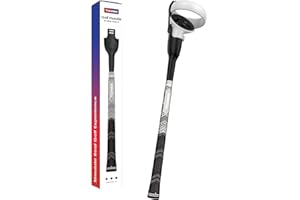 VR Golf Handle compatible with Oculus/Meta Quest 2 Controller Extension, YOGES Left & Right Universal Simulate Real Golf Experience for Walkabout Mini Golf, Golf5eclub, exVRience, Baseball, Tennis
