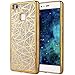 Produktbild P9 Lite Hülle, Baokai Luxus Bling Strass Glitzer Plating TPU Silikon Schutzhülle für Huawei P9 Lite Ultra Dünn Shinning Cover Handy Tasche Etui Protective Skin - Gold