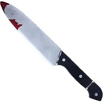 Lizzy Large Bloodied Knife 31cm Halloween Bloody Knife Prop Weapon ...