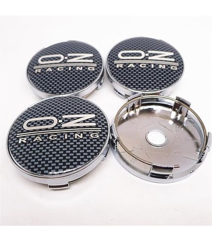 WLCYX 4 Piezas Vehículos Tapacubos Centrales Rueda para OZ Racing M582 55mm Tapas Centrales Llantas Wheel Center Caps Accesorios