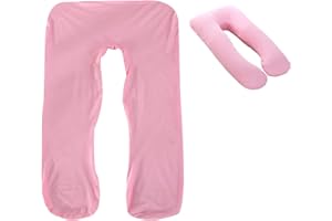 ACUNNY Funda De Cojín De Embarazo En Forma De U, Almohada De Maternidad Completa, Funda De Reemplazo, Almohada Del Cuerpo, Funda Extraíble Y Lavable, Soporte Abdominal, Almohada De Dormir Lateral