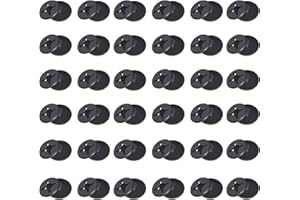 BKSAI bottoni di fissaggio per zanzariera, finestra, zanzariera, zanzariera, zanzariera, zanzariera per lucernario, senza fori (36, Nero)