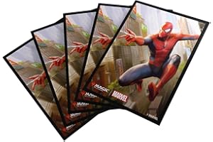 Gamegenic, Magic: The Gathering - Marvel Spider-Man Premium Art Sleeves - Spider-Man - 105 Sleeves per confezione