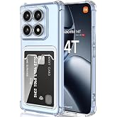 Lavderuar Xiaomi Mİ 14T İle Uyumlu Y&uuml;ksek Kalite &Ouml;zel Kartlıklı Şeffaf Telefon Kılıfı &ndash; Arka Cepli C&uuml;zdanlı Silikon Koruyucu 