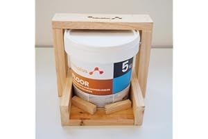 h2oplus Pintura para Suelos Floor Azul 5Kg - Ideal para GARAJES y TERRAZAS | PINTURA EPOXI de Alta Duración | SIN OLOR a Disolventes | Perfecta para Hormigón y Baldosas | Ecológica