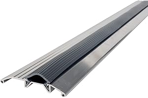 MD BUILDING PRODUCTS M-D Building Products 8102 M-D 0 Deluxe Heavy Duty Door Threshold with Vinyl Seal, 3-3/4 in W X 36 in L X 3/4 in H, Silver