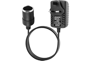 JCSJK Cars Power Inv Car Plug Adapter 240V 2A AC Mains to 12V DC, Cars Power Inverters, Car Converter Socket Voltage, UK Plug Household Cigarette Lighter (erters, 240V 2A AC Mains to 12V DC Car Plug Adapter