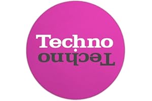 Next Ferry - Slipmat - Techno "pink" - Plattenspieler Matte aus Filz - Slipmats für Dj's - Plattentellerauflage für alle Plattenspieler Turntables - gedruckt in Deutschland