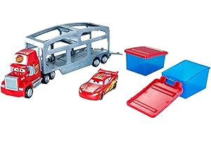 Mattel Disney Pixar Cars véhicule Camion Transporteur Mack Color Changers pour transporter et transformer les couleurs des voitures, jouet pour enfant, CKD34