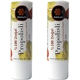 Petekoğlu (2 Adet) Dudak Kremi Propolis Bal Tar&ccedil;ın Sarı Kantaron Vanilya Shea Hindistan Cevizi Nar &Ccedil;ekirdeği Nemlendirici, Ko