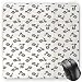 Produktbild Motorcycle Mouse Pad, Retro Style Hand Drawn Deep Deck Scooters Leather Seat Gaming Mousepad Office Mouse Mat Almond Green Pale Caramel Peach