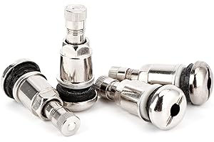 ‎SUREPROMISE ONE STOP SOLUTION FOR SOURCING SurePromise One Stop Solution for Sourcing 8X Silber VERSTECKTE Universal Metallventile Stahlventile Felgenventile Alufelgen Felgen Ventile 11,3mm Aluminium-Ventil Metall-Ventil Leicht