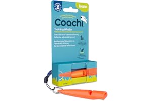 COMPANY OF ANIMALS Coachi Training Whistle, perfetto per addestramento al richiamo e all’obbedienza, suono forte e chiaro, leggero e compatto, cordino riflettente regolabile, adatto all’addestramento di cani e cuccioli