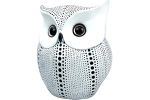 ODIWEN Decorazione gufo, Gufi in resina, Figura decorativa del gufo, Gufo per la decorazione del giardino,Regalo creativo della statua della statuetta del gufo,Statua da giardino,Ornamento da giardino