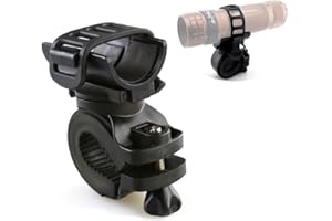 Romote 360 ​​degrés Porte-Lampe de Poche vélo Porte-vélos à vélo Support vélo pour LED Lampe Torche Clip de Serrage Vélo, VTT