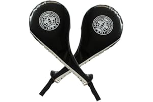 YOSOO A Pair of Taekwondo Kick Target Pad, Durable Tae Kwon Karate Kickboxing Kicking Pad Practice Kick Target Training (Black)