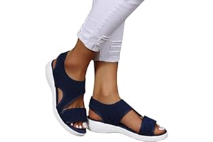 GENERIC Sandalen Breite Füße Damen Leichte Orthopedische Sandals Schuhe Sommerschuhe Bequeme Flach Elegant Sandaletten Sandalen Sommer Barfuss Sandalette Damensandalen Schwarze Treckingsandalen