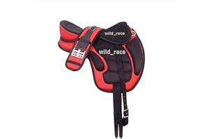 WILD RACE Freemax Sattel Baumloser Sattel/Treeless Saddle Freemax Saddle (15", (Red)