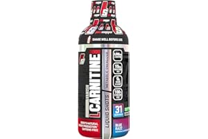 TAMBEEZE Pro Sup L-Carnitine 3000 Stimulant Free Liquid Shots for Men and Women - Workout Drink for Performance and Muscle Recovery, 31 Servings (473 ml, Blue Razz)