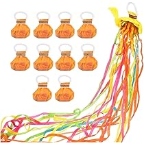 10 Stück Wurf Luftschlangen Bombe Weiß - Party Konfetti Luftschlangen Für Feiern