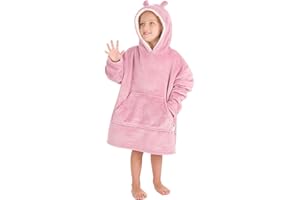HOOLAROO Oversized Hoodie For Kids Snuggle Blanket Wearable Hoodie Oversize Warm Toddler Hoody Teddy Koala Bear Girl Boy Age 1-6