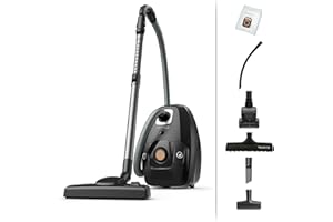 Rowenta RO6189EA Green Force Effitech, Aspirapolvere a Traino, 4,5 L, 400 W, 64 dB(A), Motore Effitech, Design Compatto, Potente, Silenzioso e Ecologico, Filtro Hepa, 6 Accessori Inclusi