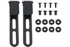 Wenyue Fasta bladklämmor med skruvar, skida midjeklämma knivskida | 2 stycken; kompatibel med Kydex Ulticlip; knivskida för militära utomhusfans; brickor; 85 x 15 mm;