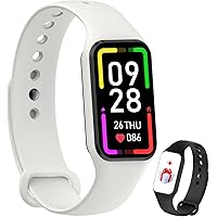 IOWODO R1 Smartwatch Uomo Donna con ossimetro (SpO2) Monitor Contapassi frequenza cardiaca Sonno Pedometro,Smart Watch Donna 