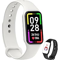 IOWODO R1 Smartwatch uomo donna con ossimetro (SpO2) Monitor Contapassi frequenza cardiaca Sonno Pedometro,Smart Watch donna 