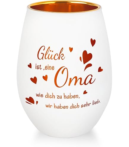Windlicht Ouzo Genießer Mit Individuellem Namen – Weiß & Bronze