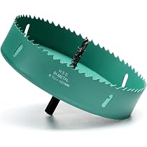 Sierra De Corona Bimetálica HSS M42 De 100 Mm Para Hierro, Aluminio, Madera, Yeso, Tuberías
