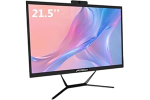 STGsivir All in One PC, Ordenador de Sobremesa, écran 21.5", Core i5 hasta 3.6 GHz, RAM 16 GB, SSD 512 GB, WiFi, BlueTBoth 5.0, Windows11 Pro, Negro