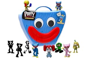 Poppy Playtime - Minifigure Collector Case Set Featuring Huggy Wuggy 10 Figures with Exclusives, Series 1