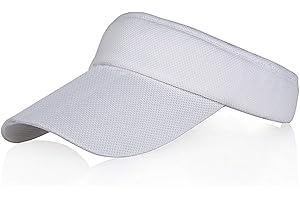 VEATREE Multiple Colors Sun Visors for Women and Ladies, Long Peak Thicker Sweatband Adjustable Hat for Golf Cycling Fishing Tennis Running Jogging and other Sports