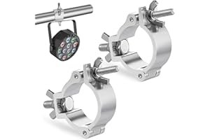 BAISHUWU 25-30 mm Truss Clamp Abrazadera para Luces de Escenarios, 2PCS Pinza de Gancho Truss Clamp, Abrazadera para Luces de Escenarios, Abrazaderas De Luz De Escenario, DJ Abrazaderas para Luces