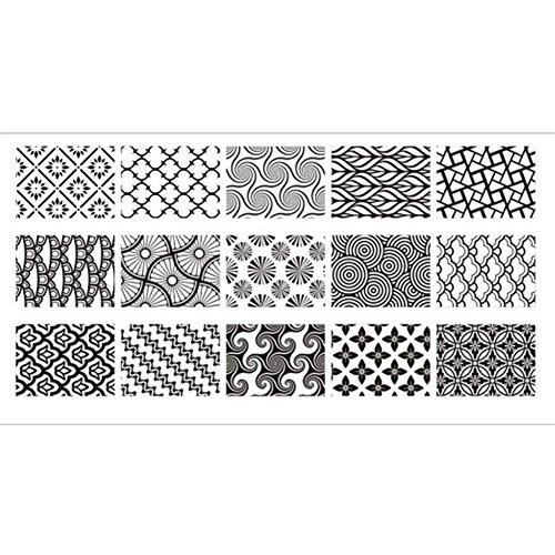 Born Pretty Nail Art Stamp Template Image Plate Large Designs